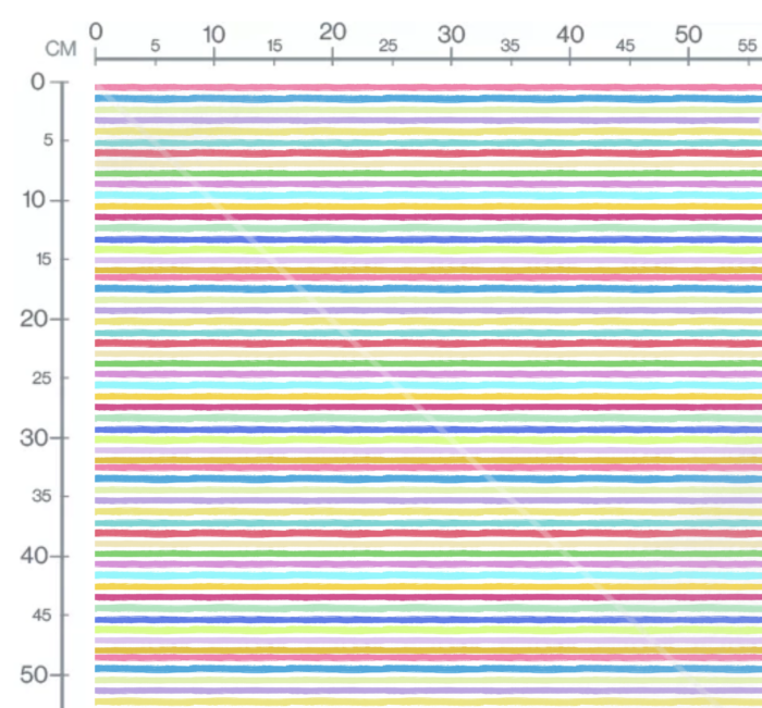 Tissu Imprimé Rayures Crayon Couleurs, 10 tissus au choix – Image 2