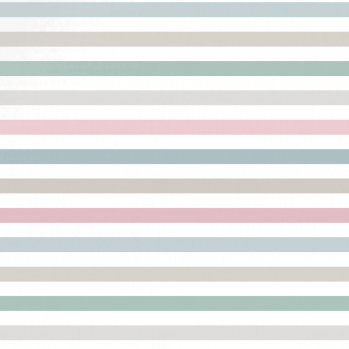 Tissu Imprimé Rayures Rose et Menthe, 10 tissus au choix