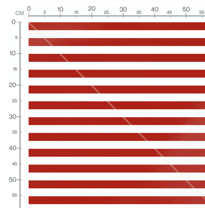Tissu Imprimé Rayures Rouges 25mm, 10 tissus au choix – Image 2