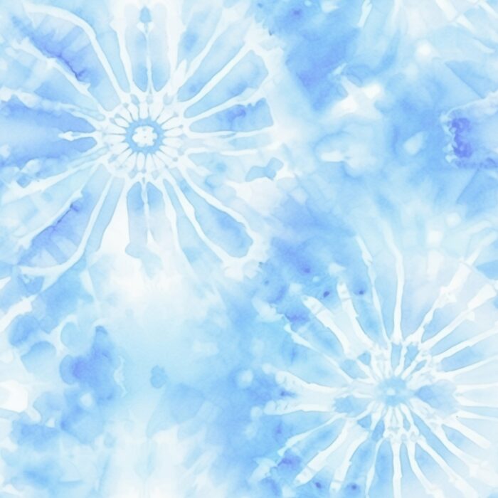 Tissu Tie and Dye Bleu Ciel, 10 tissus au choix