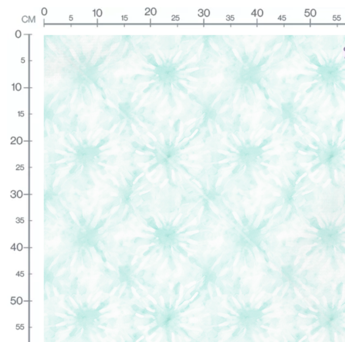 Tissu Tie and Dye Bleu Turquoise, 10 tissus au choix – Image 2
