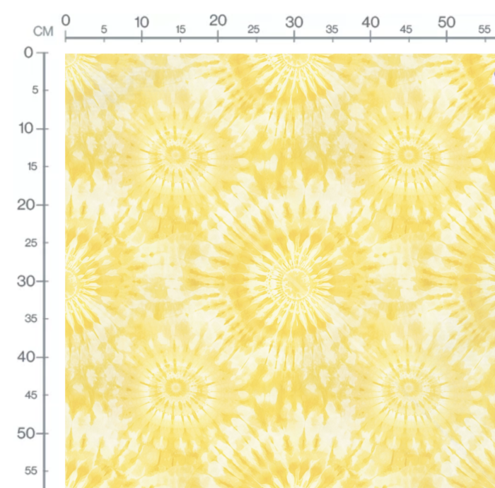 Tissu Tie and Dye Jaune, 10 tissus au choix – Image 2