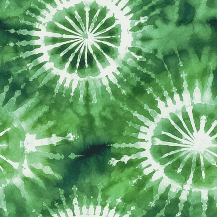 Tissu Tie and Dye Vert, 10 tissus au choix