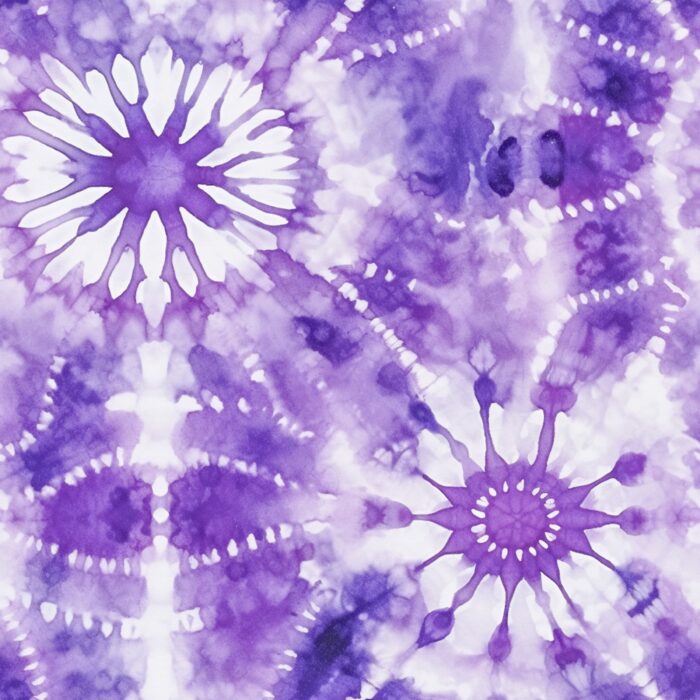 Tissu Tie and Dye Violet, 10 tissus au choix