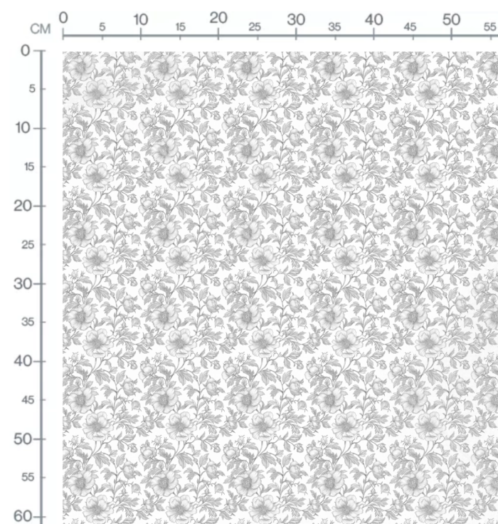 Tissu Inspiration Toile de Jouy Pivoines Gris, 11 tissus au choix – Image 3