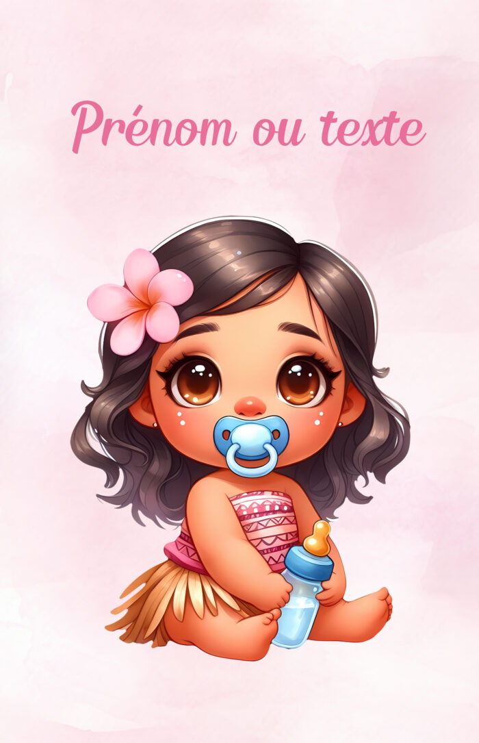 Panneau Couverture Bébé Princesse Fleur