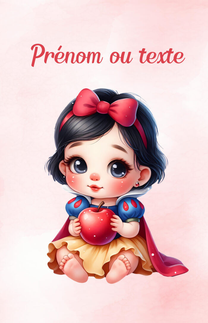 Panneau Couverture Bébé Princesse Pomme