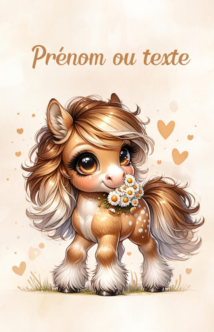 Panneau Couverture Cheval Mignon