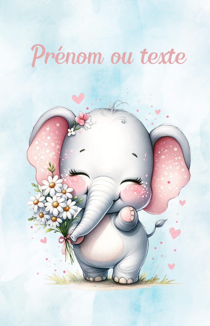 Panneau Couverture Elephant Marguerites