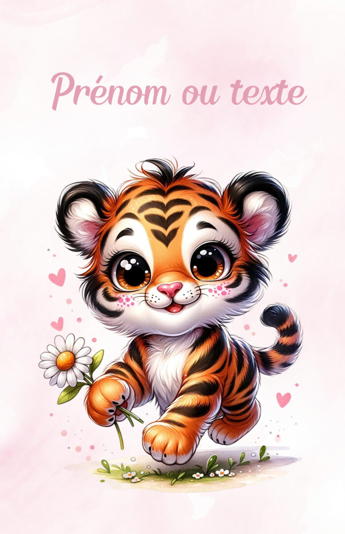 Panneau Couverture Tigre Marguerites