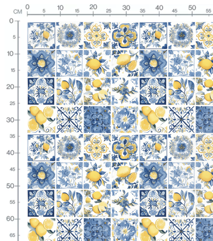 Tissu Imprimé Carreaux Sud Mosaique, 11 tissus au choix – Image 2