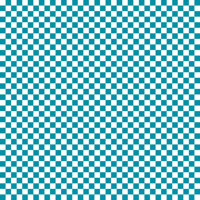 Tissu Imprimé Damier 20 Bleu Canard, 10 tissus au choix
