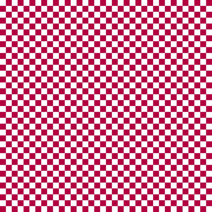 Tissu Imprimé Damier 60 Rouge Framboise, 10 tissus au choix