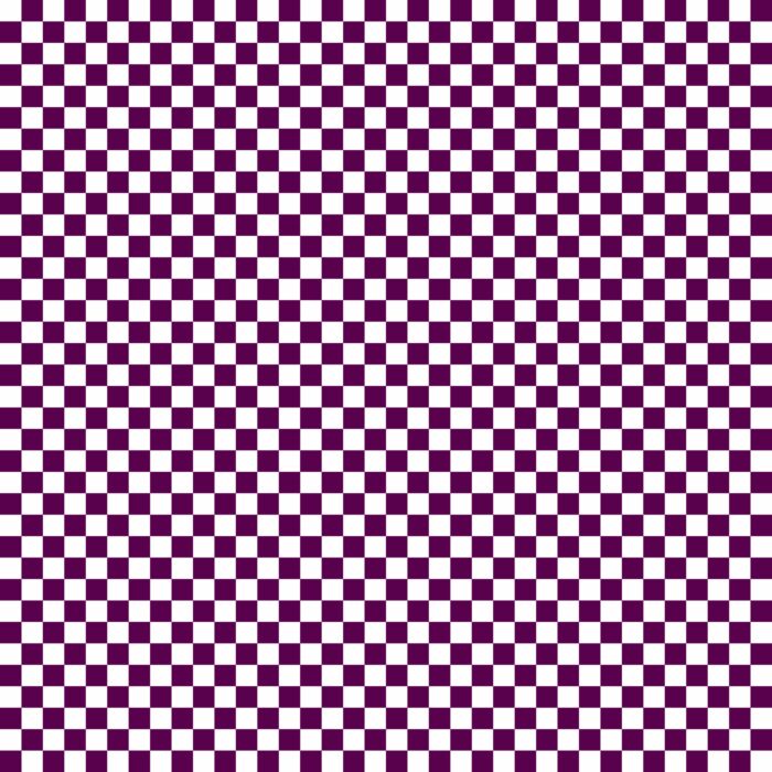 Tissu Imprimé Damier 69 Prune, 10 tissus au choix