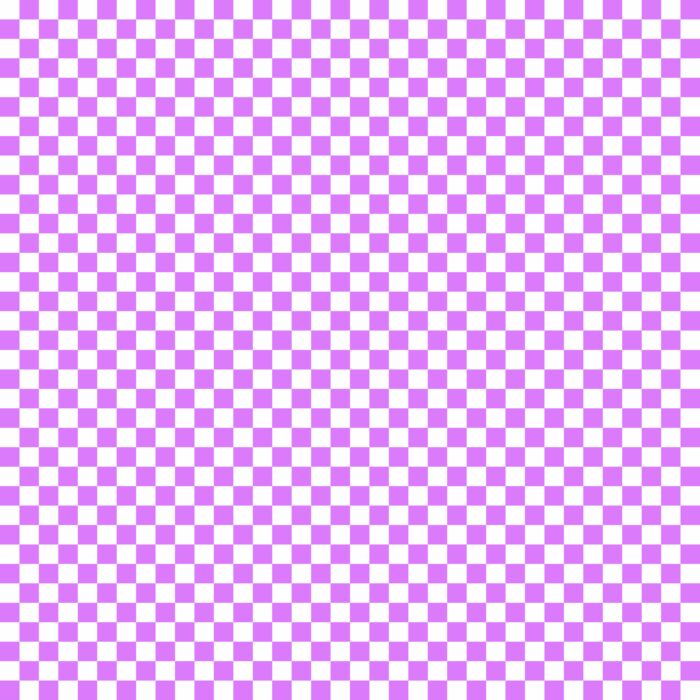 Tissu Imprimé Damier 72 Violet Orchidée, 10 tissus au choix