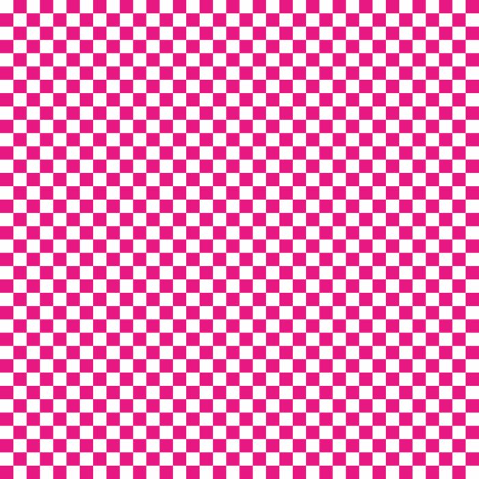 Tissu Imprimé Damier 75 Rose Fuchsia, 10 tissus au choix