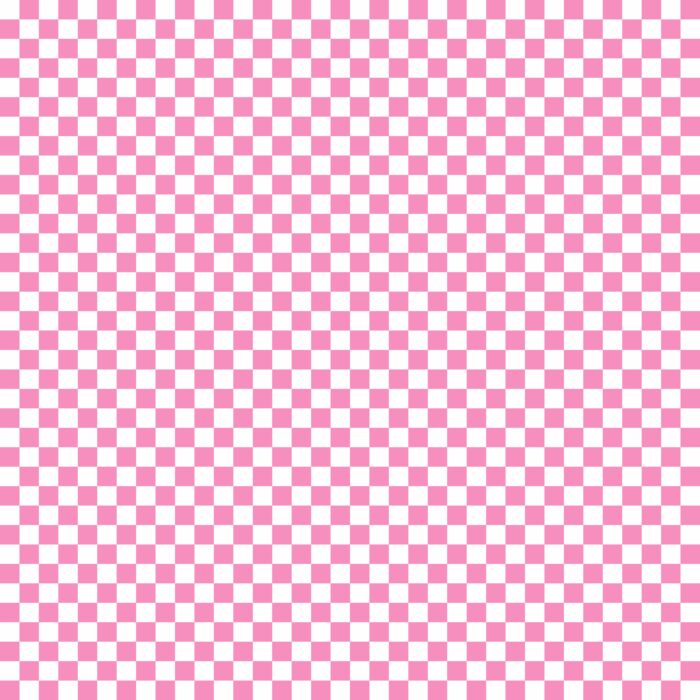 Tissu Imprimé Damier 77 Rose Barbie, 10 tissus au choix