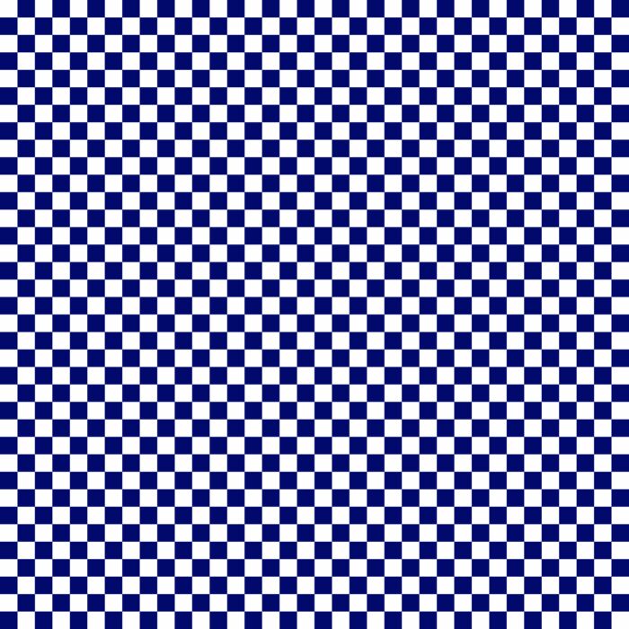 Tissu Imprimé Damier 09 Bleu Marine, 10 tissus au choix