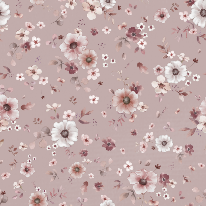 Tissu Fleurs Bohème Passion Blush, 10 tissus au choix