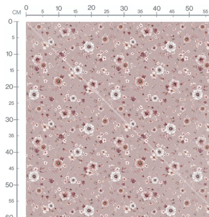 Tissu Fleurs Bohème Passion Blush, 10 tissus au choix – Image 3
