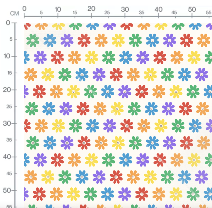 Tissu Imprimé Fleurs Multicolores Sourire, 10 tissus au choix – Image 2